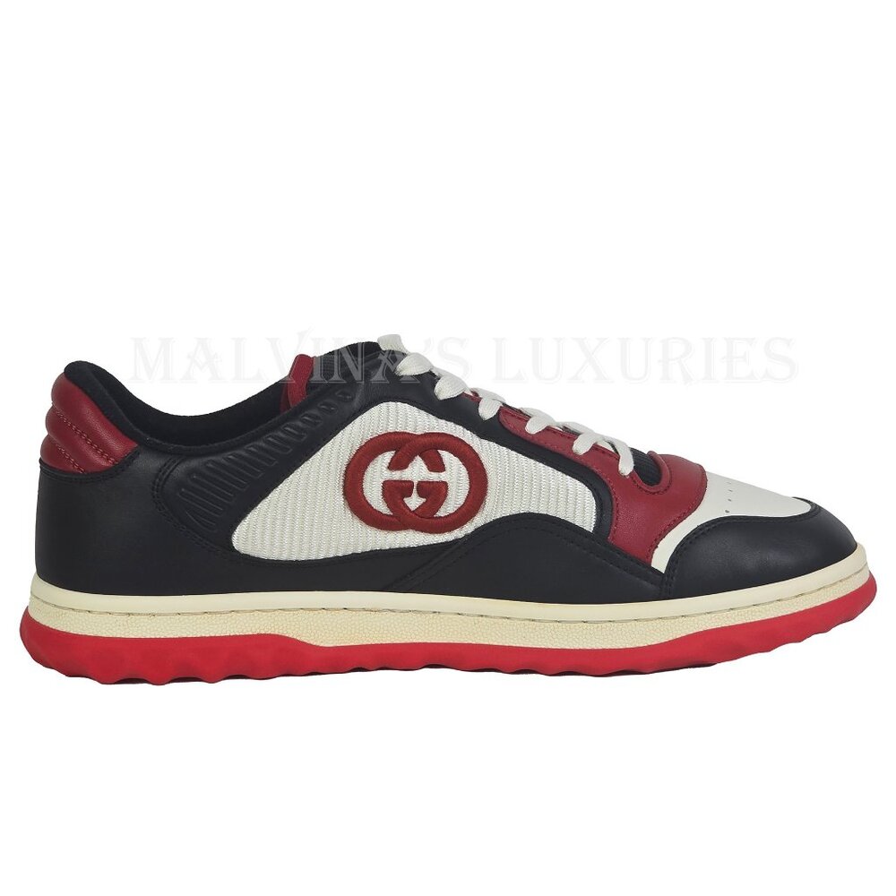 GUCCI SNEAKERS MENS MAC 80 EMBROIDERED SHOES w LOGO sz 7.5G US 8 - Picture 6 of 14